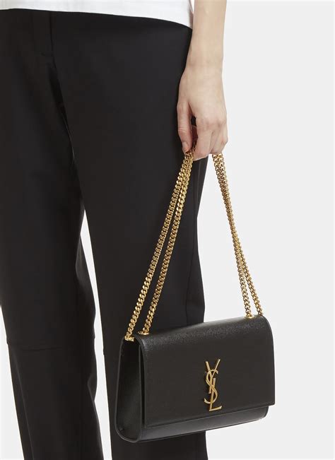 ysl bag chain strap|saint laurent medium shoulder bag.